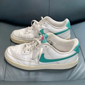 Women’s Nike Court Vision Shoes Sneakers - Women’s Size 8 - White & Green